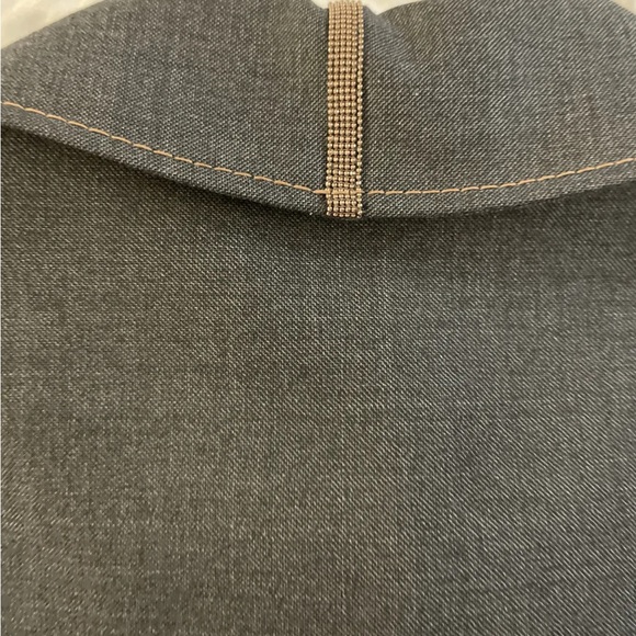 BRUNELLO CUCINELLI Denim Belted Wool Shirtdress in Anthracite $2895 - Picture 11 of 13